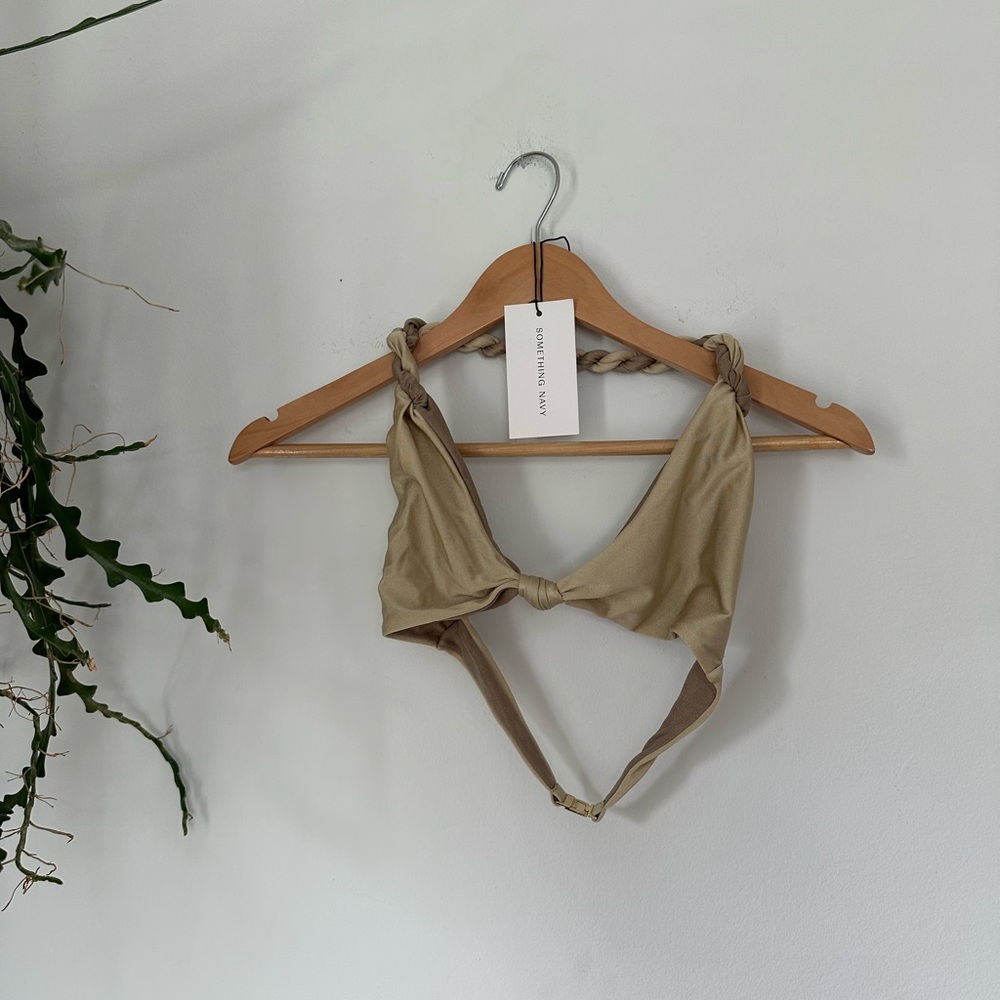 Something Navy Bikini Top